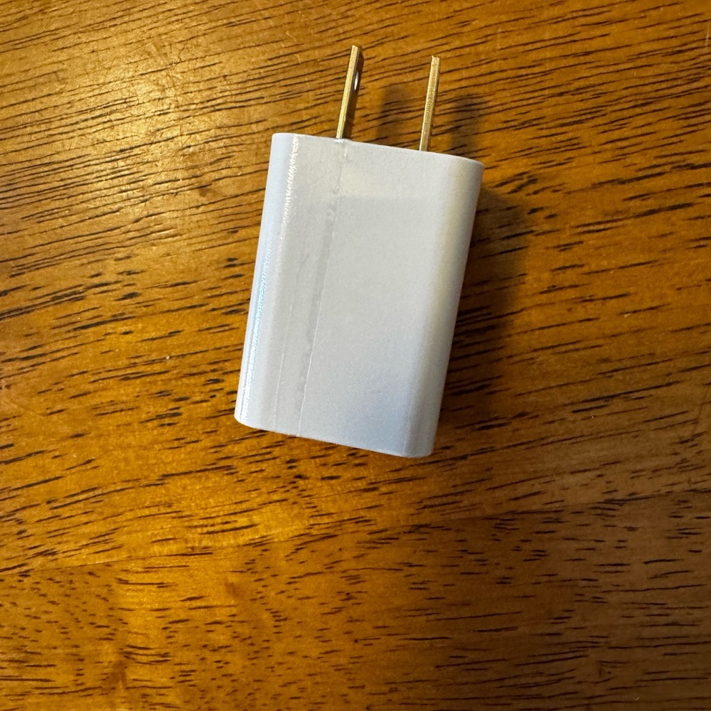 White USB Power Adapter for Cell Phones